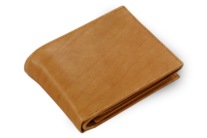 Svetlo hnedá pánska kožená peňaženka s vnútornou zápinkou 513-4404A-05